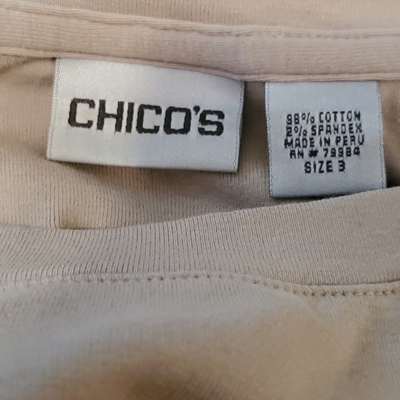 Chicos Short Sleeve tshirt size 3 or 16 - Picture 5 of 5